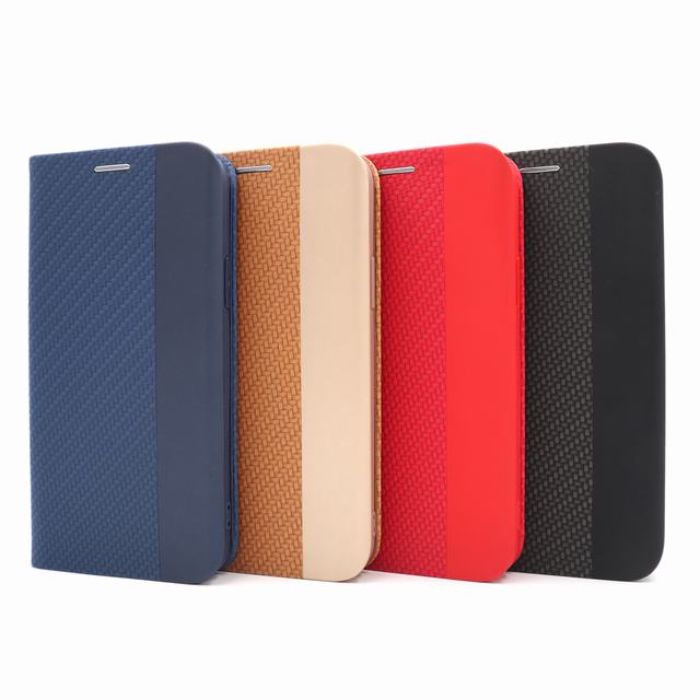 HDB001-5 Woven Pattern Elegant Dual Color Flip Case