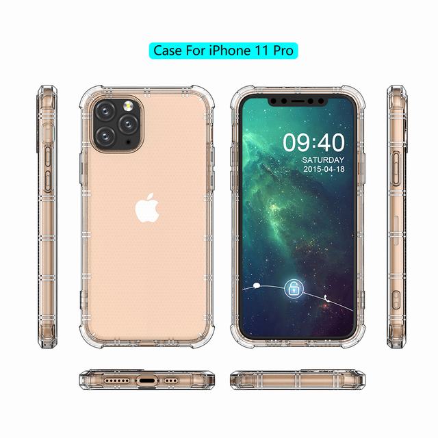 HDT072 Shockproof Transparent TPU Phone Case For Iphone